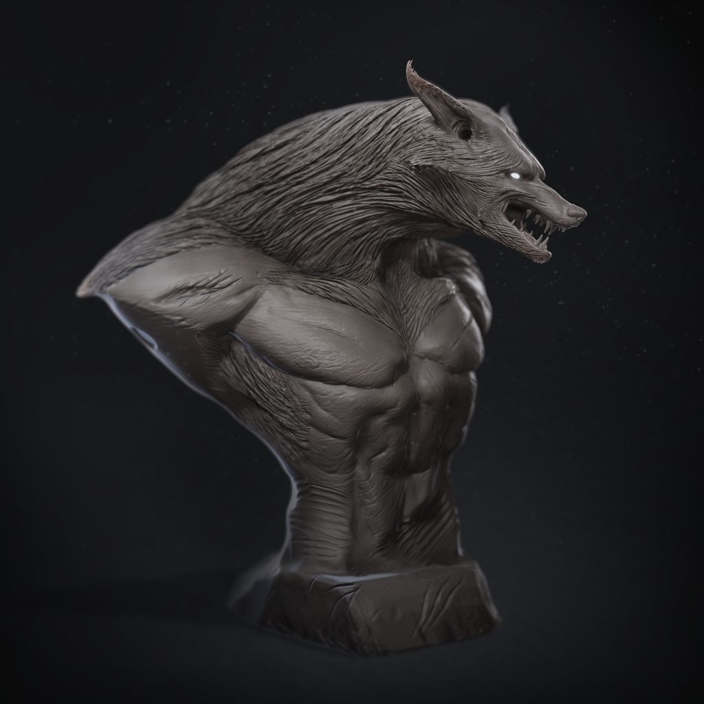 werewolf sculpting