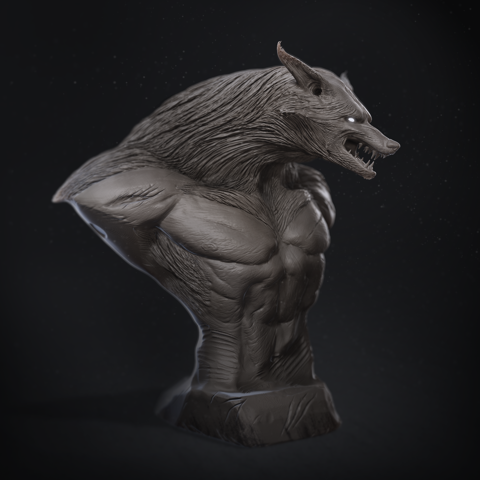 werewolf zbrush