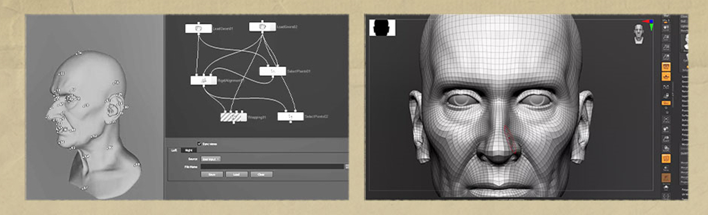 head wrapping in 3d sculpting