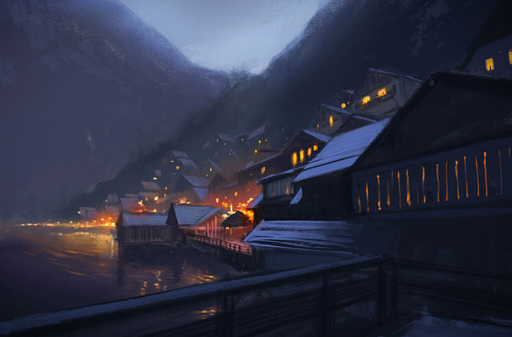 artwork about matte painting